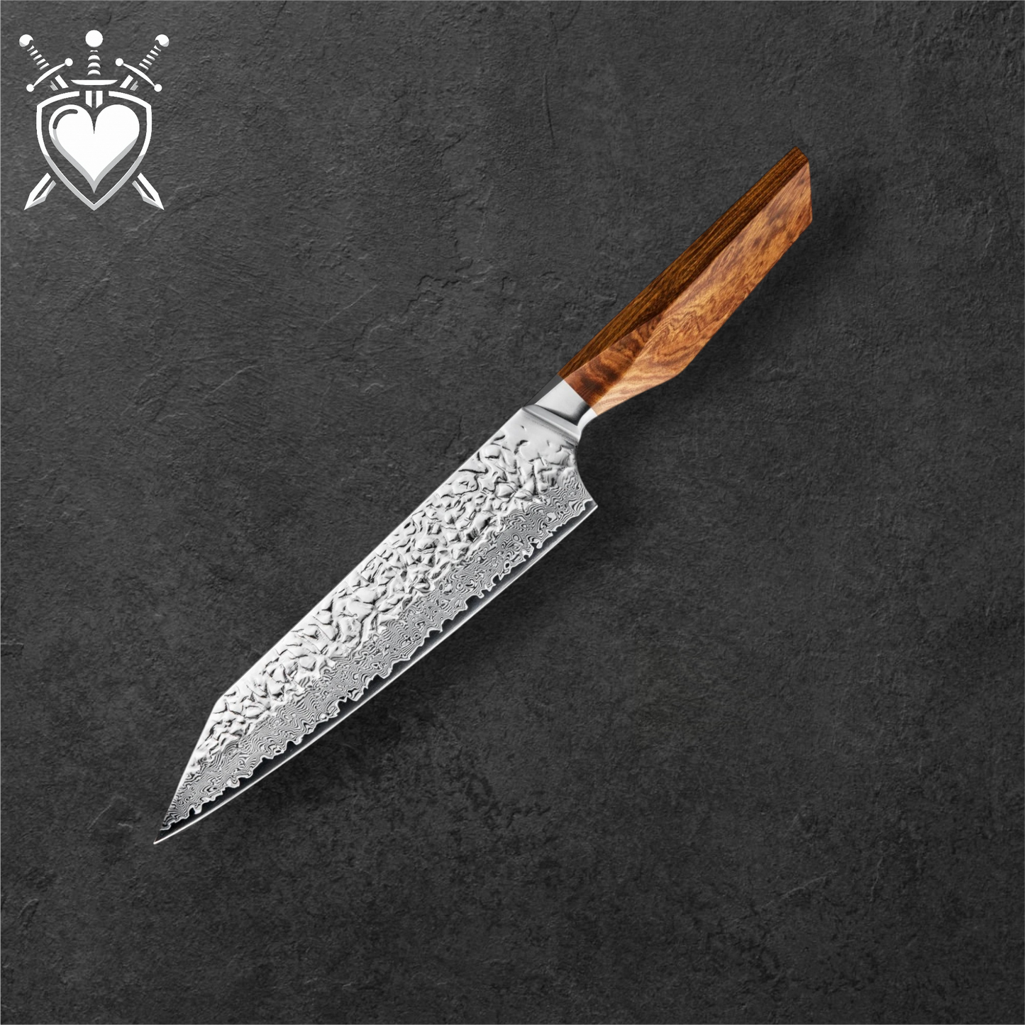 Coltelli Giapponese Damascati 67 strati serie "Rosewood"