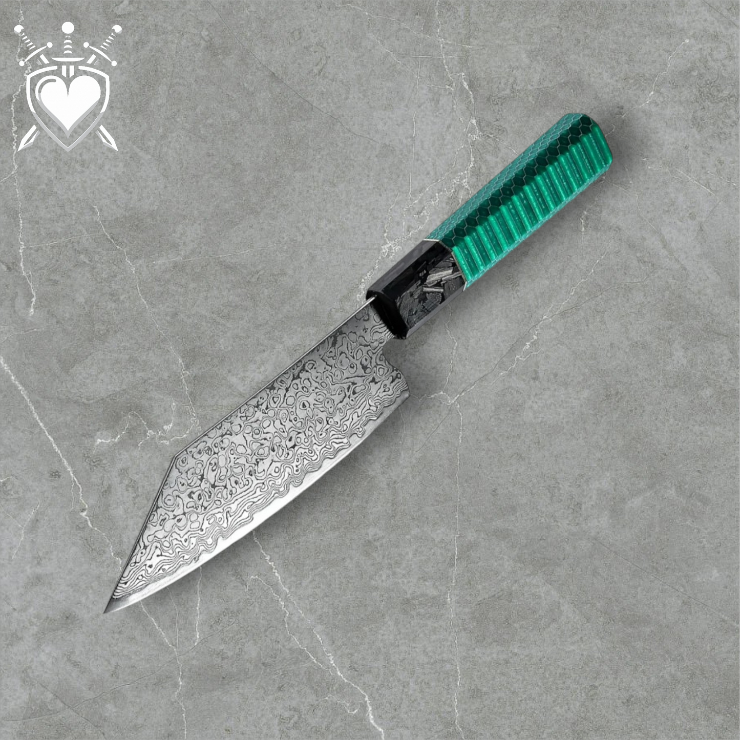 Coltelli Giapponesi Damascati "Crazy Green"