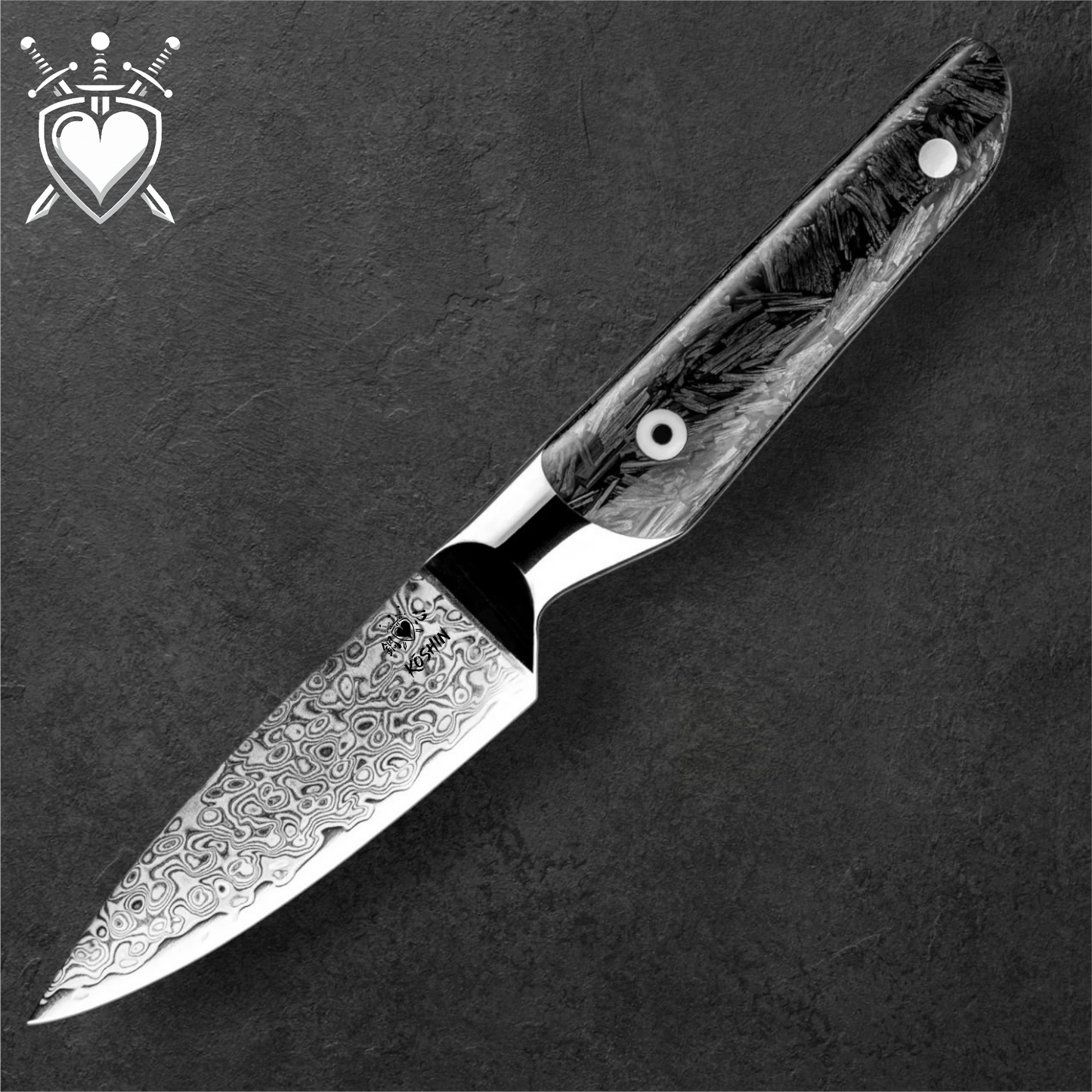 Coltello Giapponese Kōshin serie "CarbonTech"67 strati VG-10