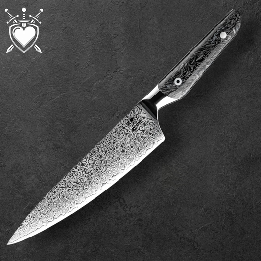 Coltello Giapponese Kōshin serie "CarbonTech"67 strati VG-10