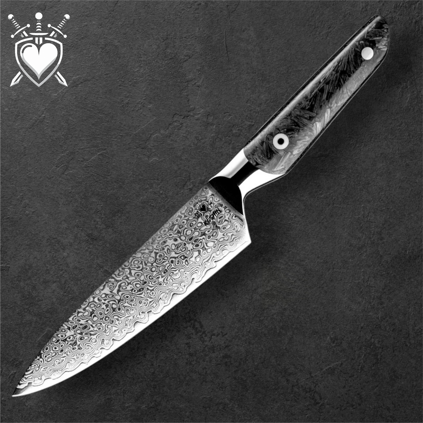Coltello Giapponese Kōshin serie "CarbonTech"67 strati VG-10