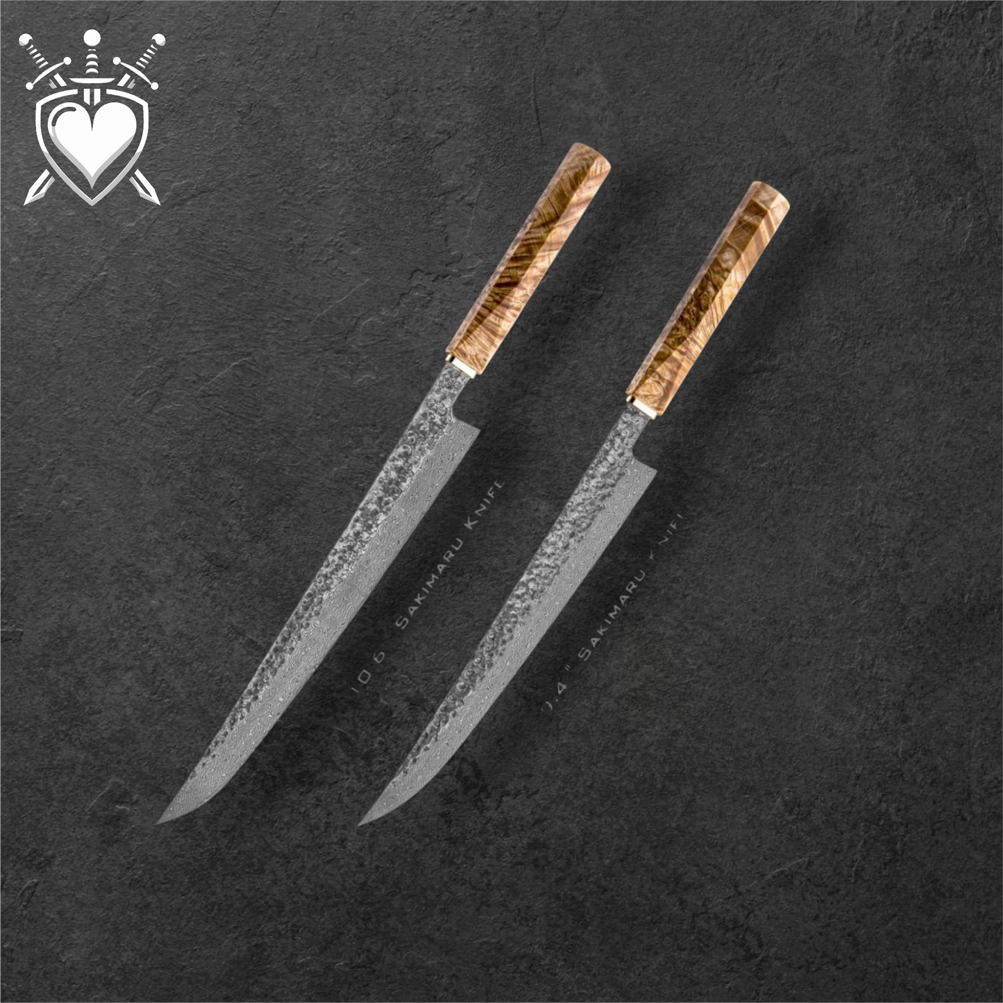 Coltello Giapponese Sakimaru 110 strati Damascato