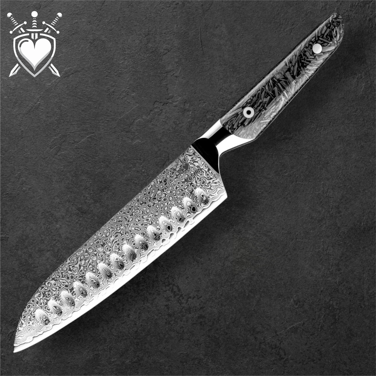 Coltello Giapponese Kōshin serie "CarbonTech"67 strati VG-10